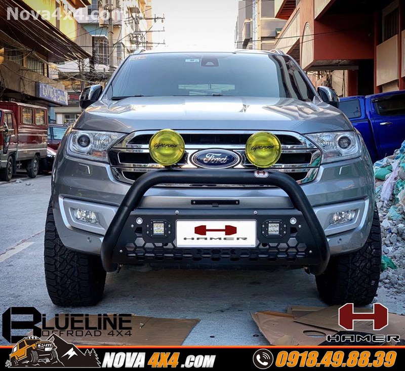 Gắn cản trước Hamer cho xe Ford Ranger cực đỉnh tại Nova 4x4