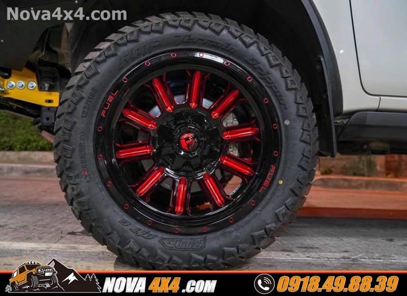 Xe Ford Ranger Wildtrak 2019 thay mâm độ 20 inch cực đẹp