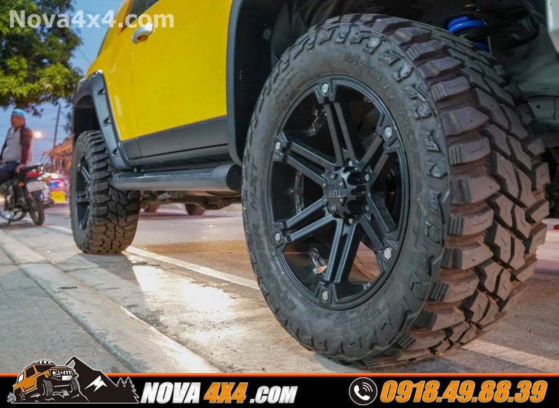 Thay mâm lốp Fuel Offroad cho xe bán tải mitsubishi triton 2020