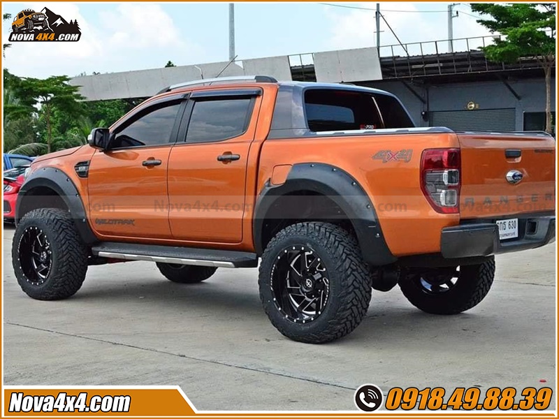 Gắn vè che mưa xe các dòng xe bán tải